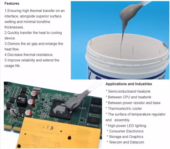 3W/Mk Silicone High Thermal Conductive Putty Grease Paste